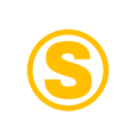 Gult ESGenius S-logo til intelligent ESG-rapportering og audit-certificering.